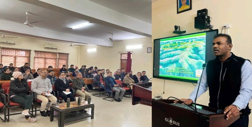 ISRO Scientist Delivers a special talk on “From Space to Species” at the Department of Botany, University of Jammu