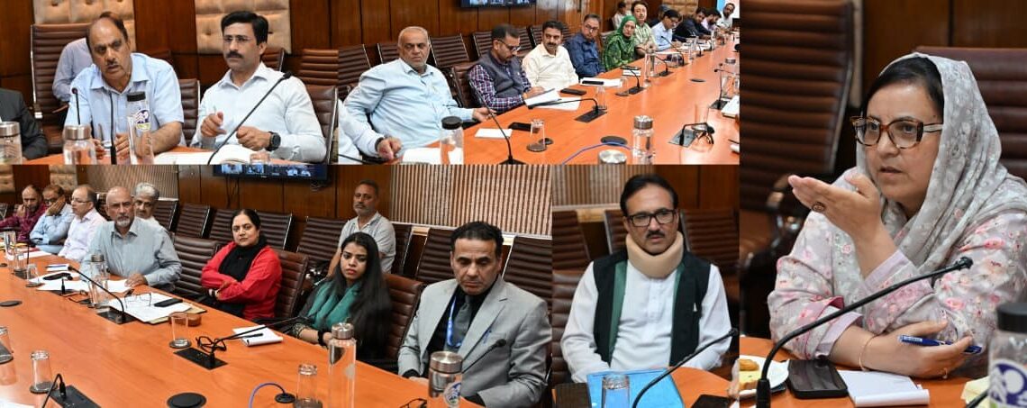 Sakeena Itoo reviews healthcare arrangements for forthcoming holy month of Muharram-ul-Haram