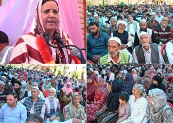 Sakeena Itoo visits several areas in D.H. Pora, holds public outreach programme at Ahmadabad, Kulgam