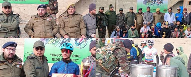 Indian Army’s 62 RR Beerwah Organizes Cycling Rally in Budgam