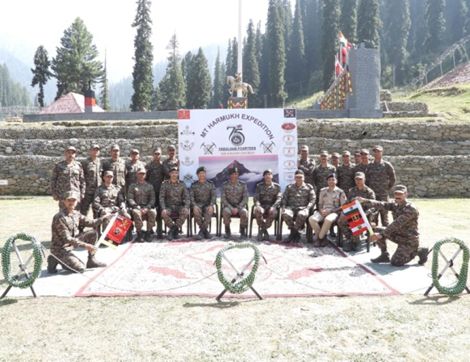 Indian Army’s Mountaineering Expedition To Scale Tallest Mount Harmukh Peak In Kashmir