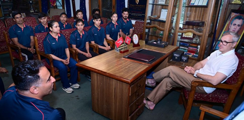 Indian Wushu Team Calls on CM Omar ahead of SCO Wushu Championship
