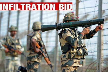 Infiltration bid foiled in Kupwara,4 militants killed