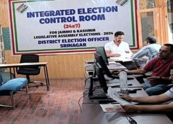 Integrated Election Control Room, MCMC, Media Centre set up in Srinagar
