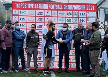 Ist Positive Kashmir Knockout Football Championship: J&K Bank defeats SPDC XI