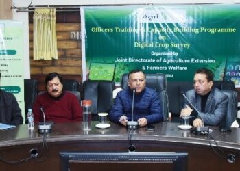 Div level training on Digital Crop Survey launched in Jammu