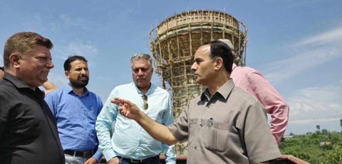 MD JJM visits Sopore, inspects progress of works on various ongoing projects