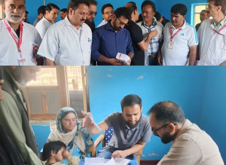 J&K Govt Pharmacist Association Kupwara Organizes Free Medical Camp at Budnambal