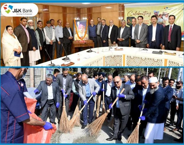 J&K Bank Honours Its Founder Honored as Bank Turns 88,’Sewa Parv’ Cleanliness Drives Begin