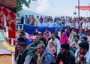 J&K CM Omar Abdullah announces 5-marla land to flood affected homeless & landless families in Billawar Kathua-Pic/Kashmir Horizon