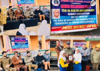 J&K Police Organise Debate Competition on Sardar Patel’s role in shaping Indian Civil Services