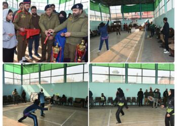 J&K Police inaugurates Girls Badminton tournament at Indoor Stadium Pulwama