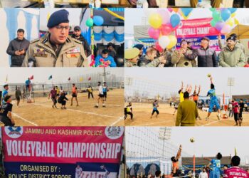 J&K Police organise Volleyball championship in Sopore