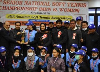 J&K bags Bronze in 17th Senior National Soft Tennis C’ship