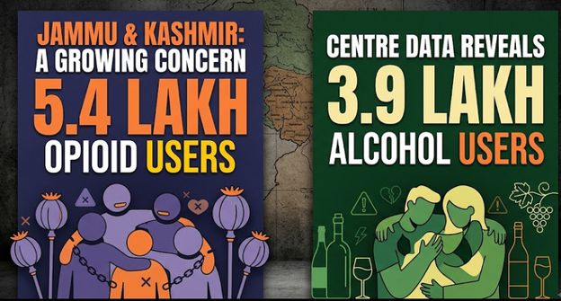 J&K had 5.4 lakh Opioid users, 3.9 lakh Alcohol users: Centre