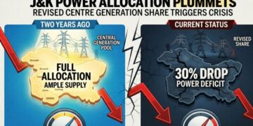 J&K power allocation drops 30% in two years as centre revises central generation share