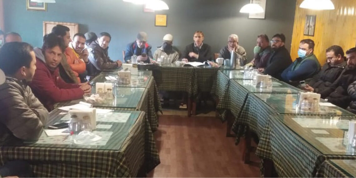 To form New Group JK Bank Officers meet held in Srinagar