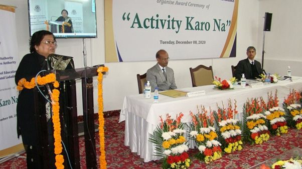 Chief Justice felicitates winners of “ACTIVITY KARO NA”, asks children to strive for perfection in every endeavor