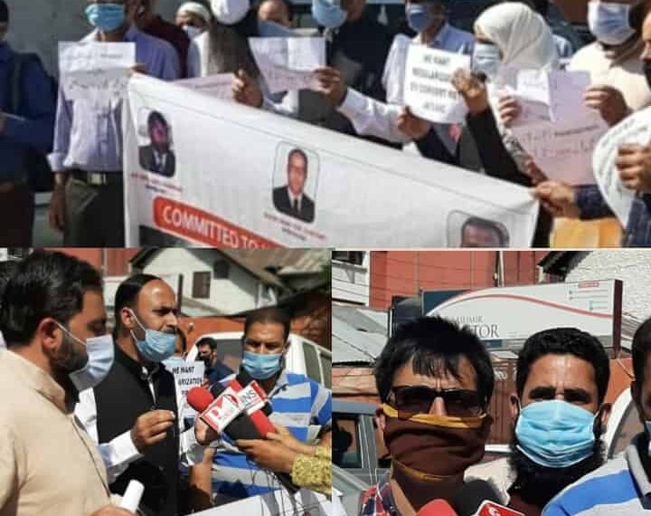 JKTJAC leadership stages protest against IMPACT, calls it a discriminatory tool