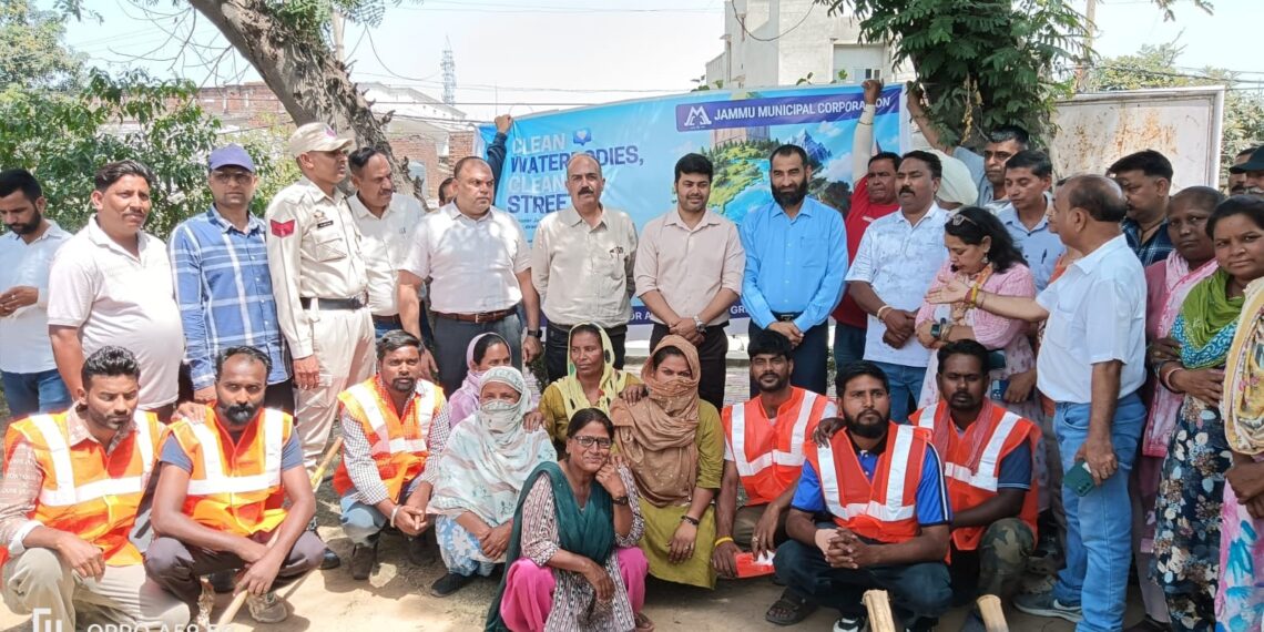 JMC conducts special sanitation drive at Deeli Pond in Ward No. 55