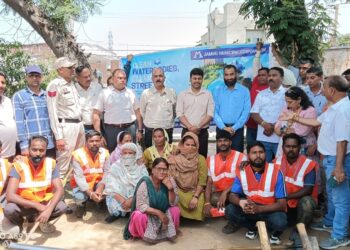 JMC conducts special sanitation drive at Deeli Pond in Ward No. 55