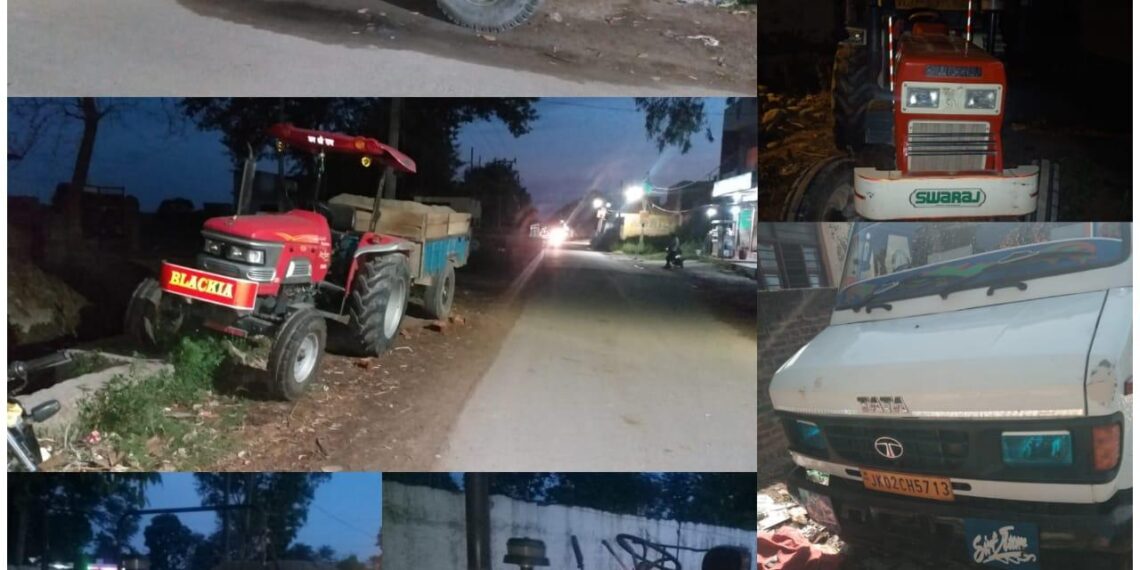 12 vehicles , JCB involved in illegal mining seized in Jammu : Police