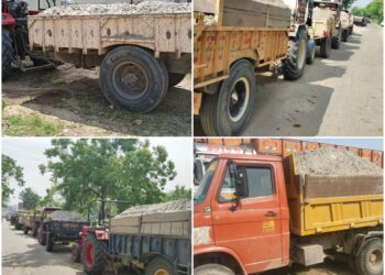 11 vehicles involved in illegal mining seized in Satwari Jammu : Police