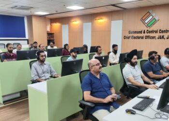 Command & Control Centre established at CEO office at Jammu, Srinagar to check MCC violations