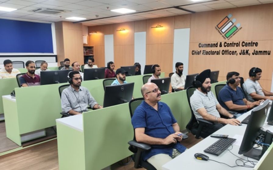 Command & Control Centre established at CEO office at Jammu, Srinagar to check MCC violations
