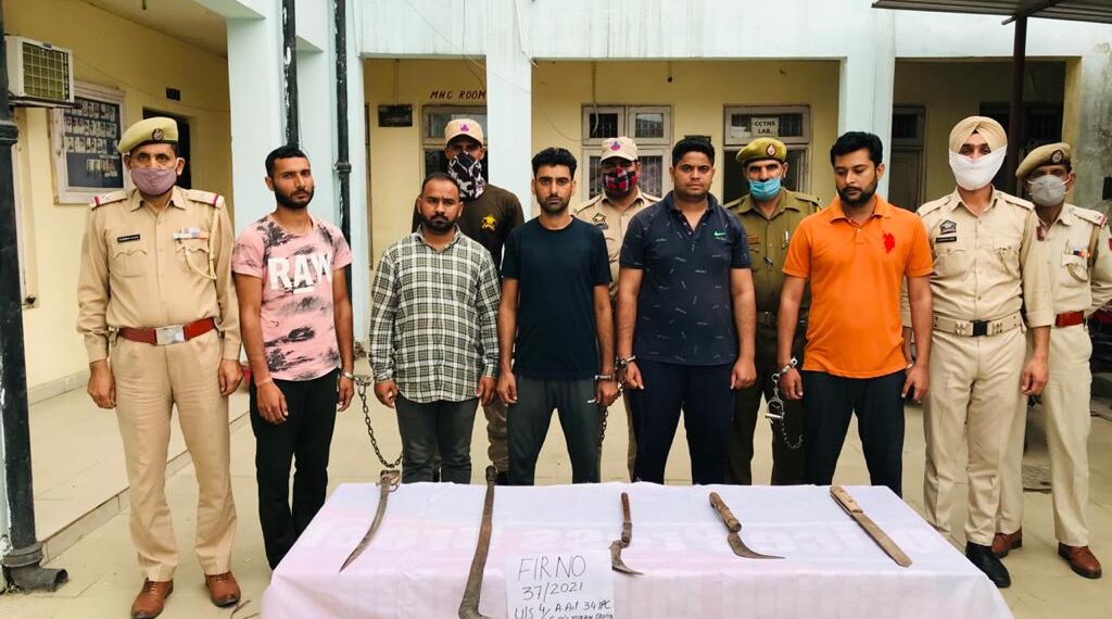 5 criminals arrested, sharp edged weapons recovered, major tragedy averted in Jammu : Police