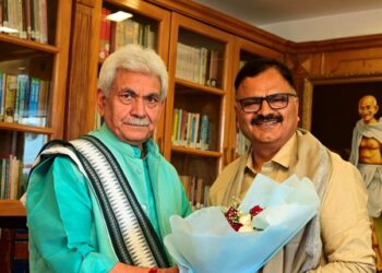 Javed Rana Calls on LG Sinha