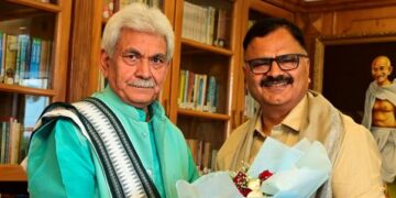 Javed Rana Calls on LG Sinha