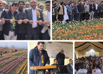 Javid Dar inaugurates Tulip Garden at MCRS Sagam, calls for Floriculture led rural transformation