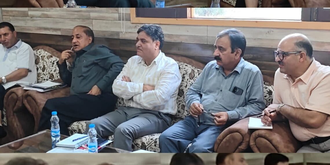 Javid Dar reviews arrangements for kisan mela, foundation stone laying of mandi at Wusan Bangil Tangmarg