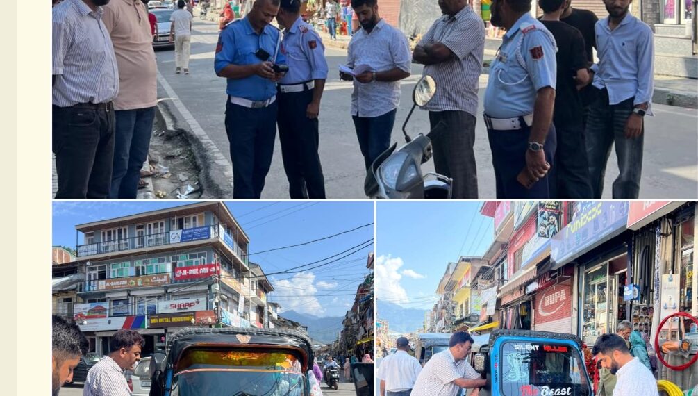 Joint Enforcement Drive conducted to regulate E-Auto operations in Bandipora
