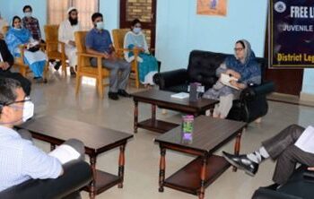 Justice Magrey inspects Observation, Children Homes at Shalimar, Harwan
