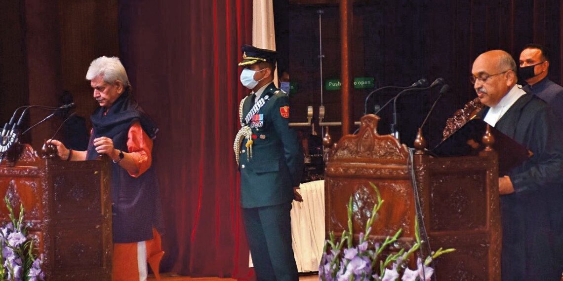 LG administers oath to Justice Pankaj Mithal as new Chief Justice of High Court for J&K, Ladakh