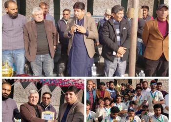 Kulgam Lifts the title of UT-Level inter District U-19 cricket tournament at Anantnag