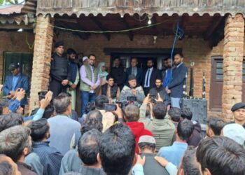 Dr. Farooq visits family of Brave heart Syed Adil Hussain, Calls for review of Indus Water Treaty