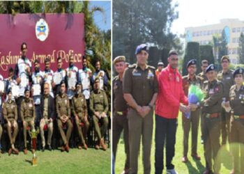 J&K Police Central Water Sports Team felicitated for Outstanding Performance