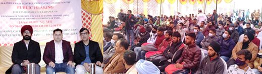 J&K PCC conducts public hearing for environmental clearance of Expansion of Civil Enclave at Jmu Airport