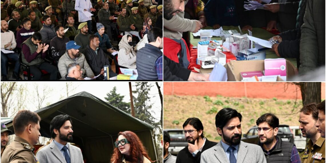 KMCH in collaboration with JKAP 9th BN organizes free medical camp at Zewan
