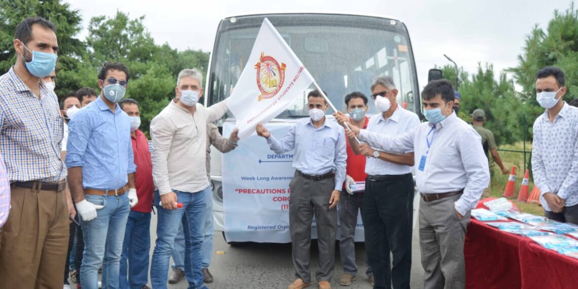 KU VC flags off Week Long mobile awareness program on Covid-19