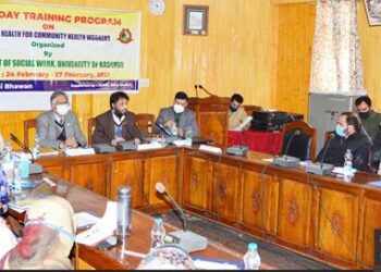 KU VC Talat inaugurates 4-day training prog on mental health challenges,calls for curbs on drug abuse