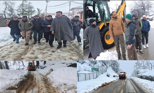 Distt Admin Kupwara ensures continuity of Essential Services amid Snowfall