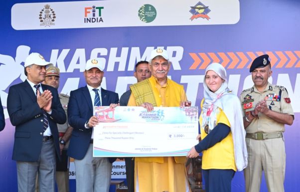 Kashmir Marathon Reflects Youth’s Resolve for a United India : LG Sinha