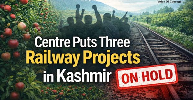 Kashmir rail projects paused after objections from farmers