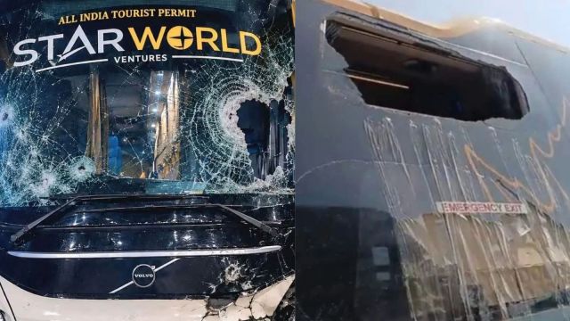 Srinagar-bound bus pelted with stones in Punjab, second attack in two days