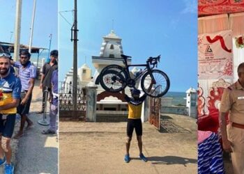 Kashmiri cyclist creates history, covers 3600 km in 8 days