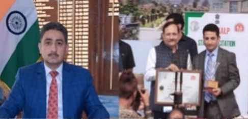 Khalid Jahangir complimented DHA Kupwara for receiving awards at MCH Conclave